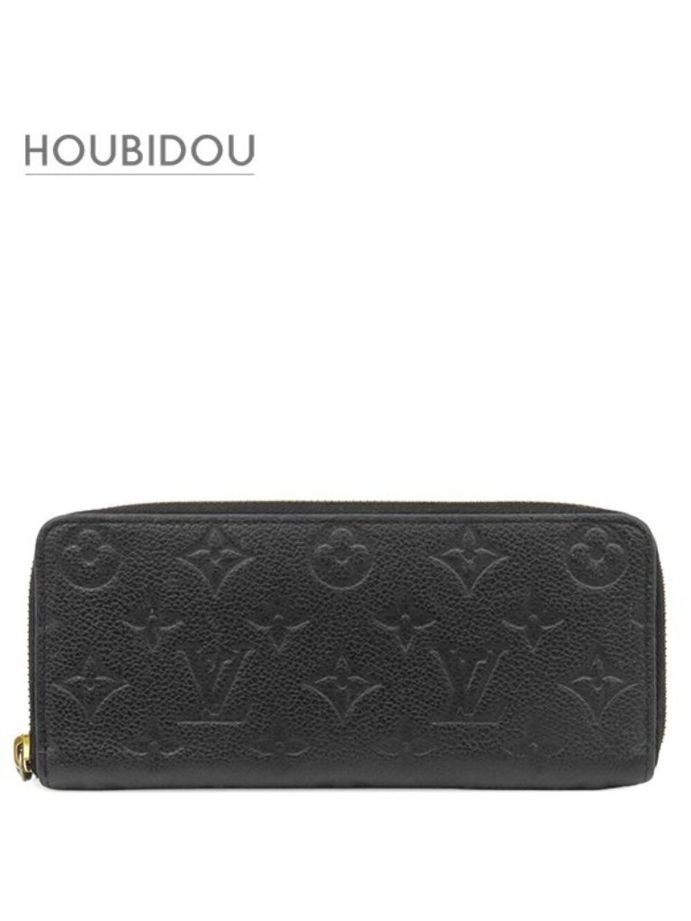 Louis Vuitton Wallet Portefeuille Clemence Monogram Empreinte Noir Gold Black